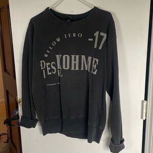 DIESEL - Vintage Y2K - dark gray- Size Medium Unisex Hoodie✨ 100% cotton